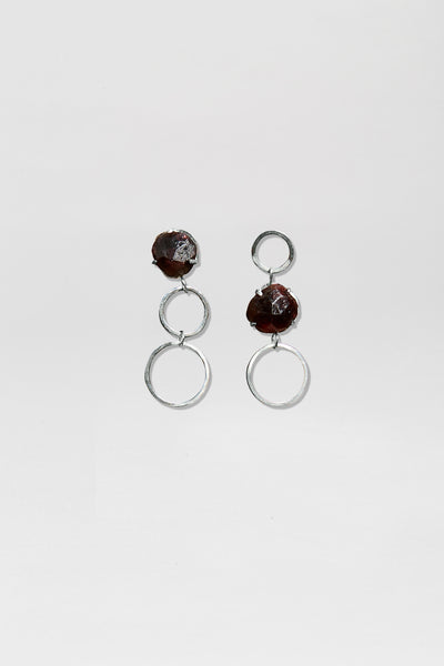Alaskan Garnet Earrings In The Rough