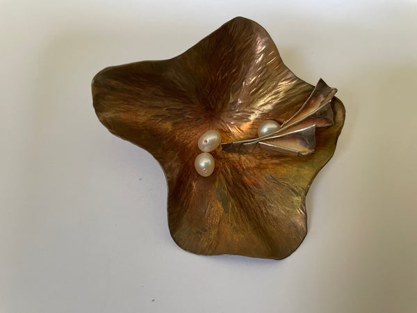 Oversized Abstract Floral Earring