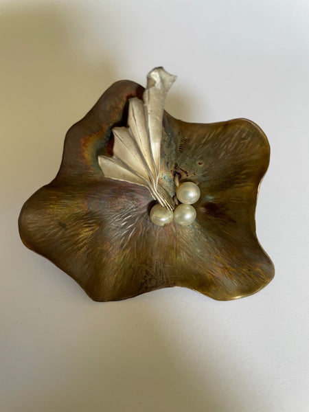 Oversized Abstract Floral Earring