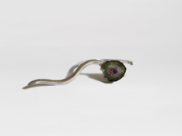 Tourmaline Slice Ring In The Rough