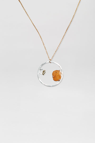Spessartite Garnet Necklace In The Rough