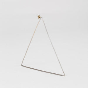 Modhemia Statement Angle Hoop Sterling Silver 14k Yellow Gold