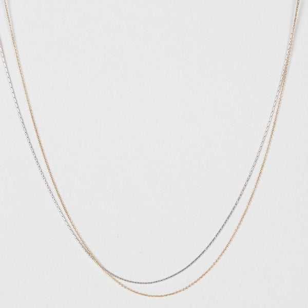 Modhemia Delicate Linear Multi-length Chain Necklace